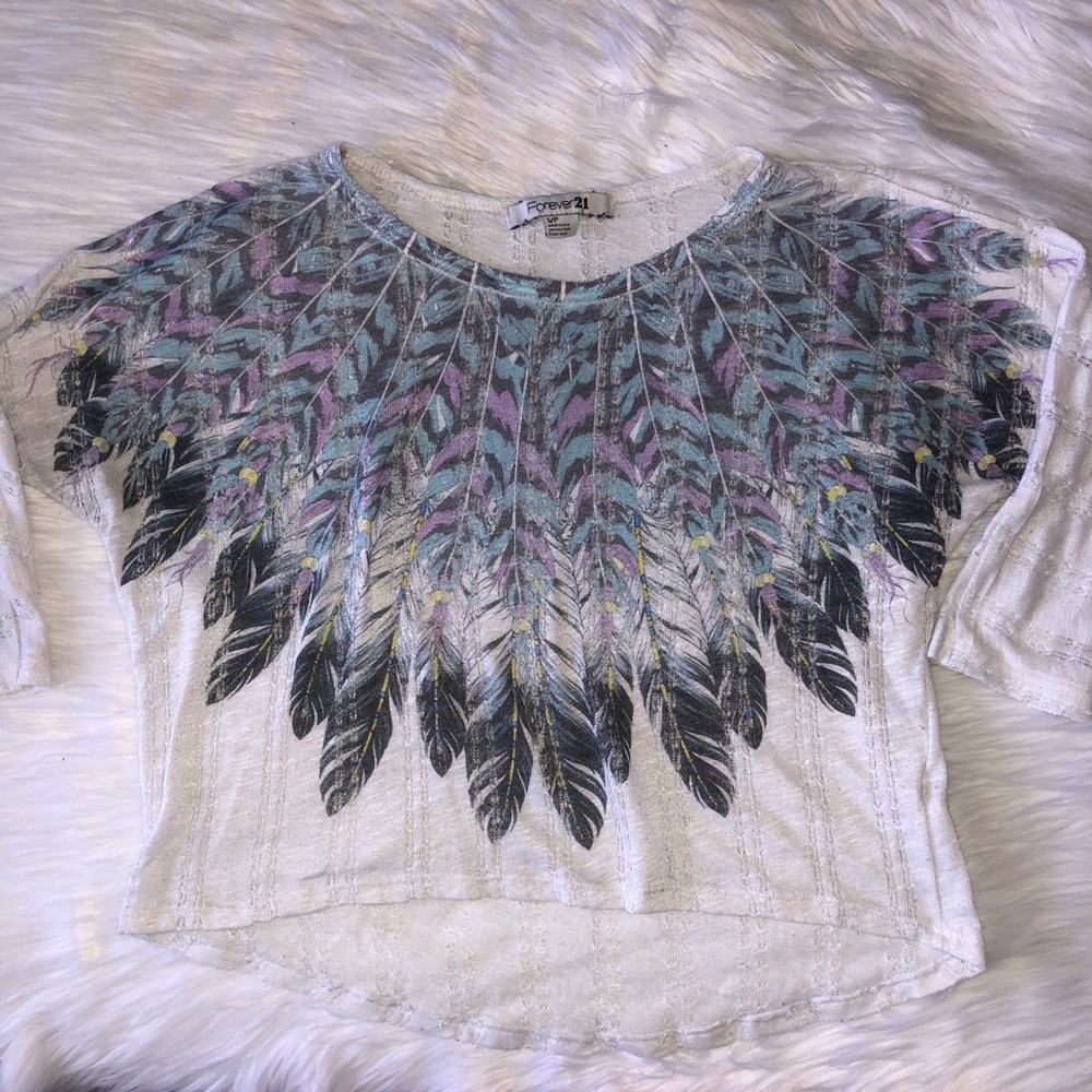 Forever 21 Long Sleeve See Through Sweater